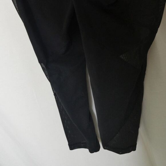 Zella Crop Leggings Black Mesh Panels Small Yoga Athletic Workout Activewear - Picture 6 of 6
